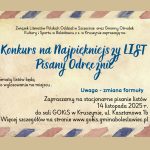 KONKURS NA NAJPIĘKNIEJSZY LIST PISANY ODRĘCZNIE